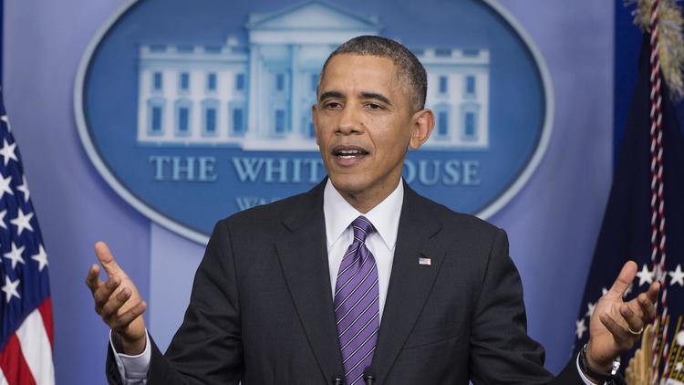 Le président américain Barack Obama à la Maison blanche le 17 avril 2014 [Jim Watson / AFP/Archives]