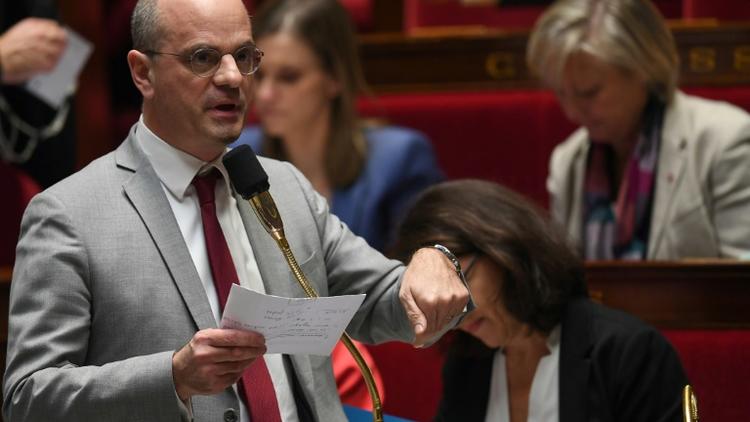 Le ministre de l'Education Jean-Michel Blanquer le 6 février 2019 à l'Assemblée nationale à Paris [Christophe ARCHAMBAULT / AFP/Archives]