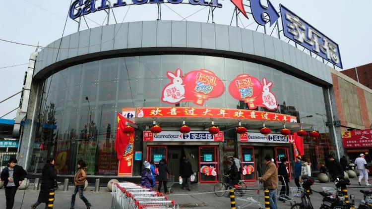 Un magasin Carrefour à Pékin en Chine  [Frederic J. BROWN / AFP/Archives]
