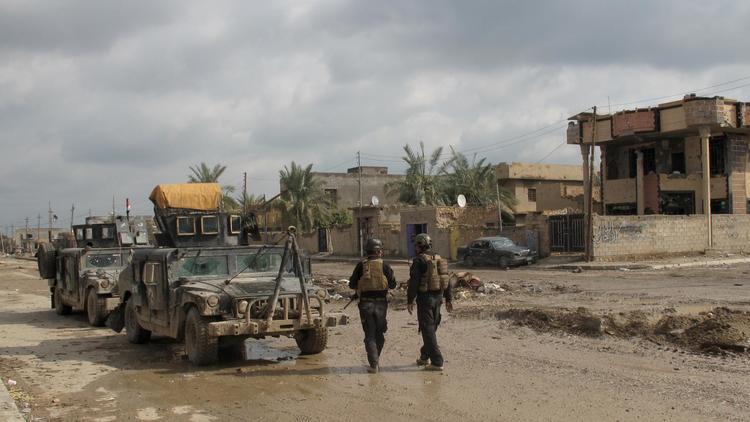 Une patrouille des forces irakiennes à Ramadi, le 4 février 2014 [Azhar Shallal / AFP/Archives]