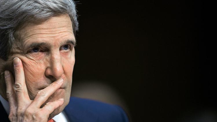 Le secrétaire d'Etat américain John Kerry, le 13 mars 2014 à Washington [Paul J. Richards / AFP/Archives]