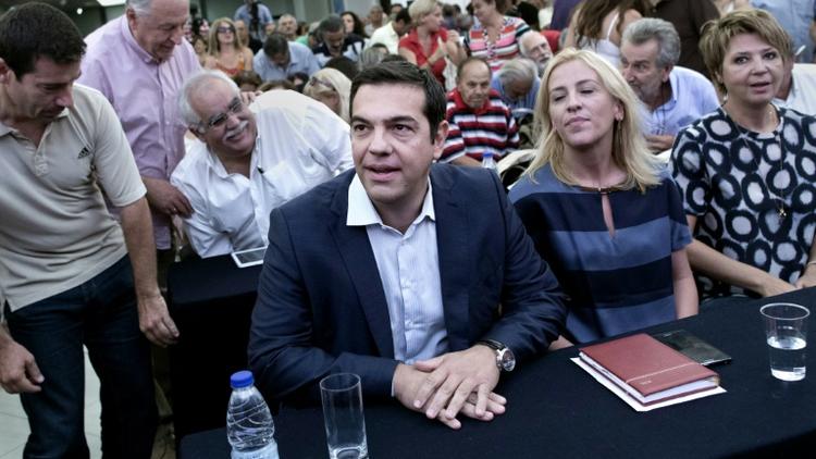 Alexis Tsipras le 29 août 2015 à Athènes [ANGELOS TZORTZINIS / AFP]