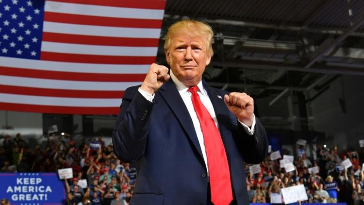 Le président américain Donald Trump, le 17 juillet 2019 à Greenville (Caroline du Nord) [Nicholas Kamm / AFP]