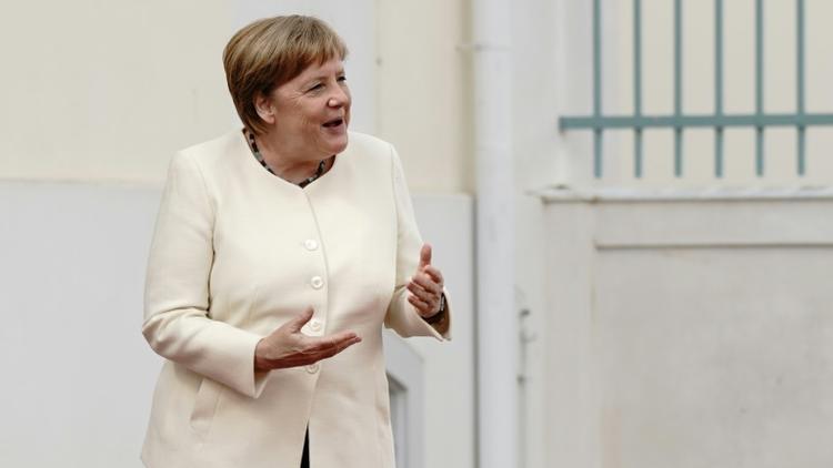 La chancelière allemande Angela Merkel, le 29 juin 2020 à Meseberg, près de Berlin [Kay Nietfeld / POOL/AFP]
