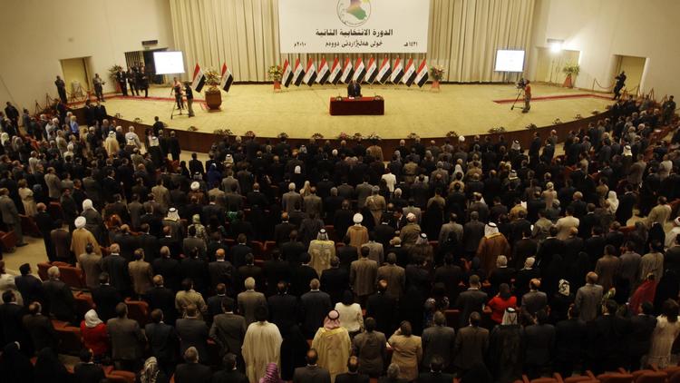 Photo d'archive du parlement irakien en session, à Bagdad le 14 juin 2010