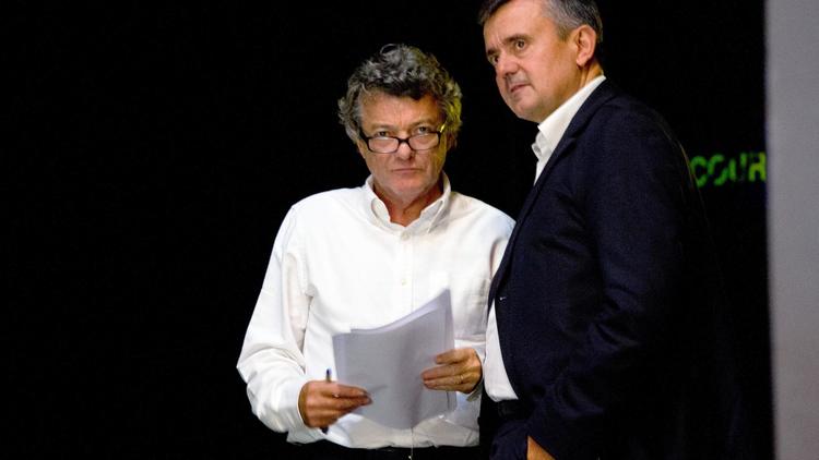 Jean-Louis Borloo et Yves Jégo au congrès de l'UDI à Chasseneuil-du-Poitou, près de Poitiers, le 14 septembre 2013 [Alain Jocard / AFP/Archives]