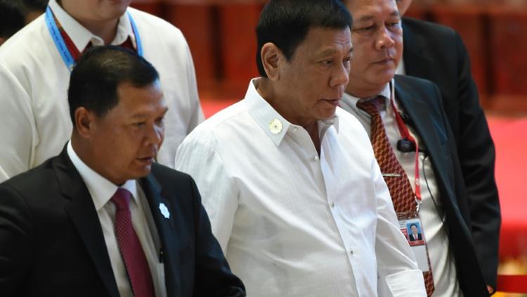 Le président philippin Rodrigo Duterte le 6 septembre 2016 à Vientiane [ROSLAN RAHMAN / AFP]