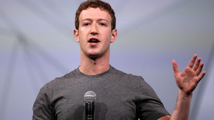 Mark Zuckerberg s'exprime lors d'une conférence, le 30 avril 20143 à San Francisco [Justin Sullivan / Getty Images/AFP/Archives]
