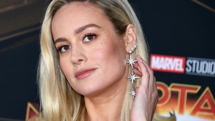 L'actrice américaine Brie Larson incarne l'héroïne dans le film "Captain Marvel", photographiée ici le 4 mars 2019 à Hollywood [Robyn Beck / AFP/Archives]