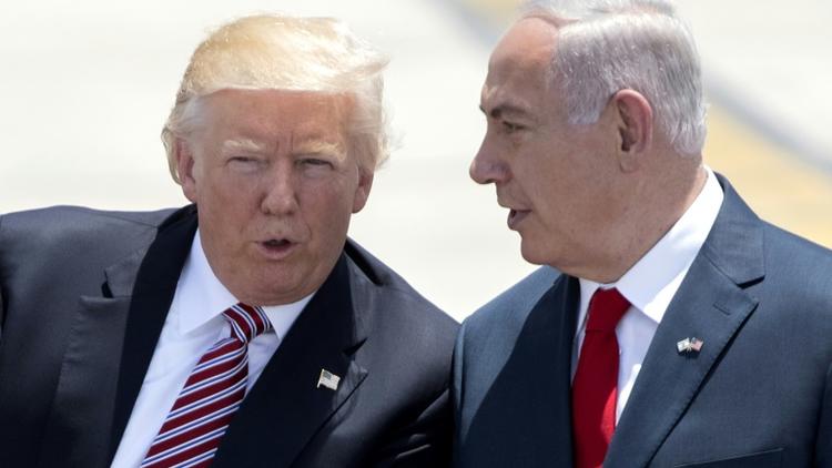 (ILLUSTRATION) Les dirigeants américain Donald Trump et israélien Benjamin Netanyahu à Tel Aviv le 22 mai 2017 [JACK GUEZ / AFP/Archives]