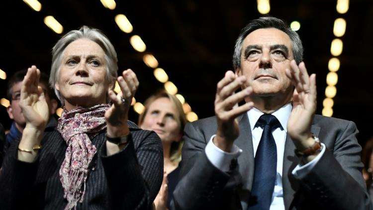François Fillon et son épouse Penelope, le 25 novembre 2016 à Paris [PHILIPPE LOPEZ / AFP/Archives]