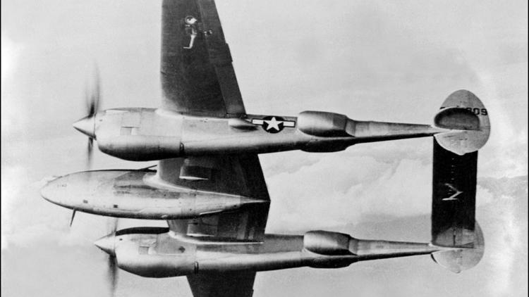 Photo non datée d'un avion de combat Lightning P-38 du même type que celui piloté par l'écrivain-pilote français Antoine de Saint-Exupéry lors de son dernier vol, le 31 juillet 2014 [ / AFP/Archives]
