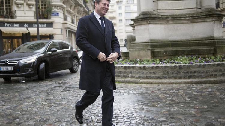 Le maire (UMP), Christian Estrosi, avant une rencontre des "amis de Nicolas Sarkozy", le 29 janvier 2014 à Paris [Fred Dufour / AFP/Archives]