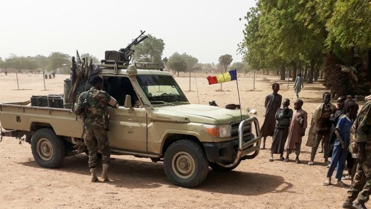 Un véhicule militaire tchadien près de N'Djamena, le 3 janvier 2020 [- / AFP/Archives]