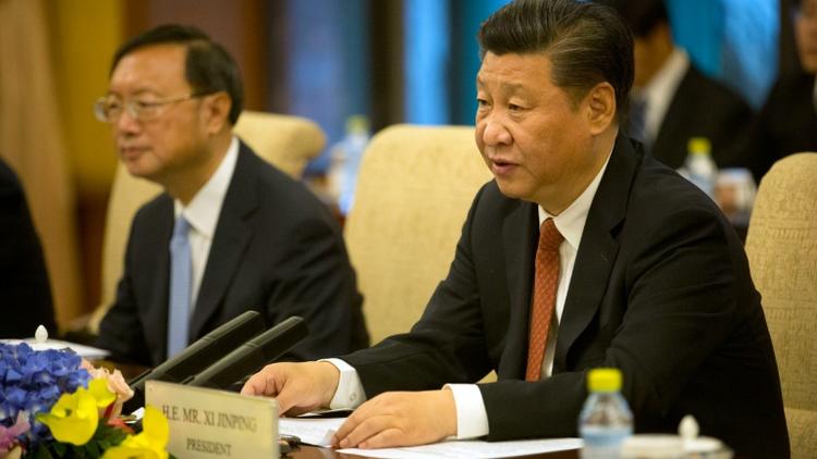 Le prédient chinois Xi Jinping le 7 juillet 2016 à Pékin [Mark Schiefelbein / POOL/AFP]