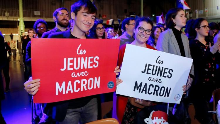 A la convention des jeunes de la République en marche !, le 17 mars 2018 à Nogent-Sur-Marne [FRANCOIS GUILLOT / AFP]