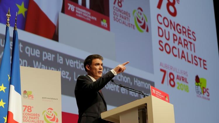 Olivier Faure au congrès du parti socialiste à Aubervilliers, le 8 avril 2018 [Thomas Samson / AFP]