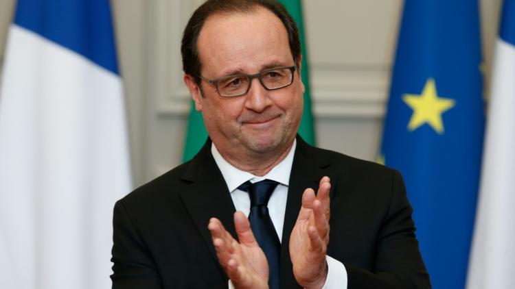 Le président François Hollande, le 8 février 2016 à l'Elysée [PHILIPPE WOJAZER / POOL/AFP]