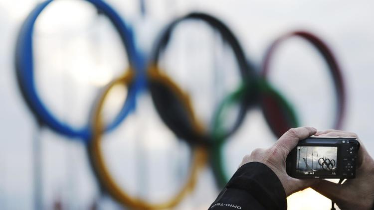 Les anneaux olympiques [Morry Gash / Pool/AFP/Archives]