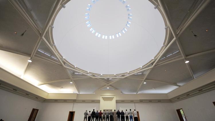 Intérieur de la grande mosquée de Strasbourg [Patrick Hertzog / AFP/Archives]