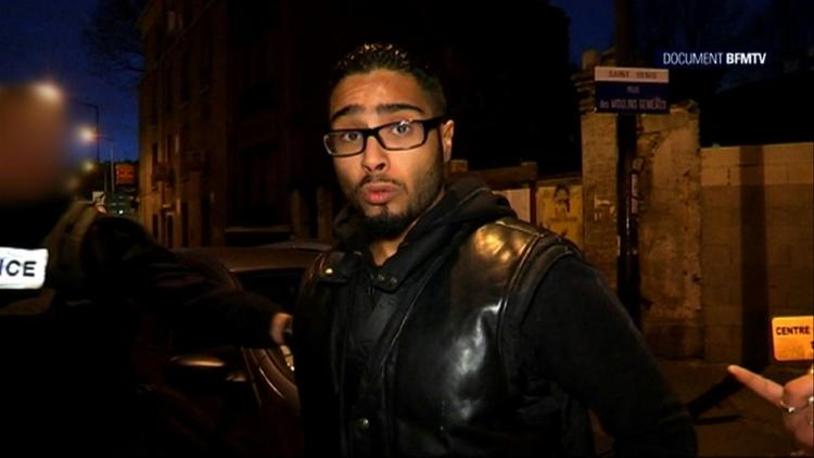 Une capture d'écran montre Jawad Bendaoud à Saint-Denis le 18 novembre 2015 [ / BFMTV/AFP/Archives]