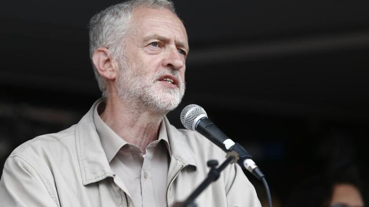 Le leader du parti d'opposition travailliste britannique Jeremy Corbyn lors d'un meeting à Londres, le 20 juin 2015  [Justin Tallis / AFP/Archives]