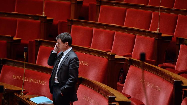 Manuel Valls à l'Assemblée Nationale, le 8 janvier 2014