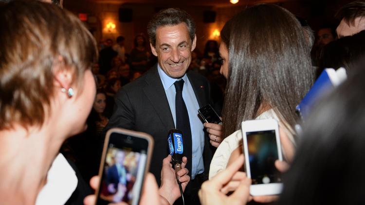 Nicolas Sarkozy à un concert de Carla Bruni en avril à New York  [Emmanuel Dunand / AFP/Archives]