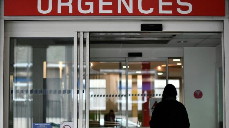 L'entrée des urgences d'un hôpital parisien le 11 janvier 2017 [PHILIPPE LOPEZ / AFP/Archives]