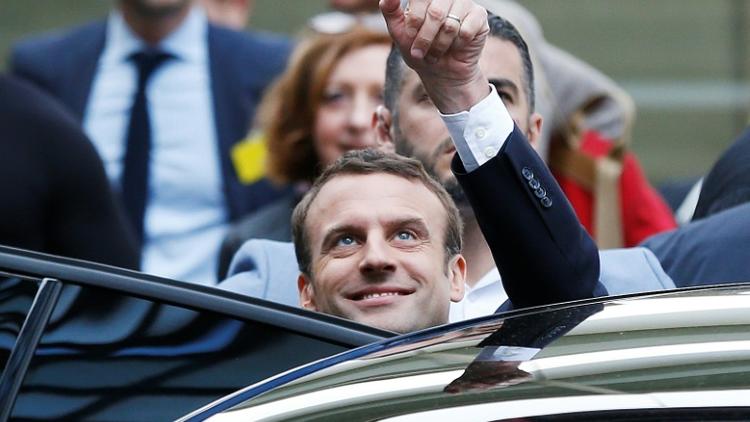 Emmanuel Macron à Paris le 13 mai 2017 [CHARLY TRIBALLEAU / AFP]