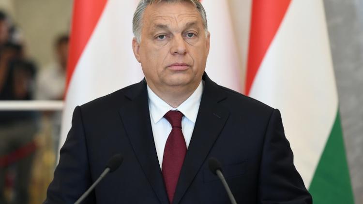 Viktor Orban le 7 mai 2018 à Budapest [ATTILA KISBENEDEK / AFP]