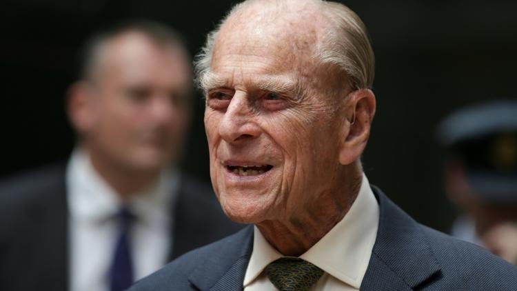 Le prince Philip, époux de la reine Elizabeth II,  le 13 juin 2017 à la gare de Londres Paddington [Daniel LEAL-OLIVAS / AFP/Archives]