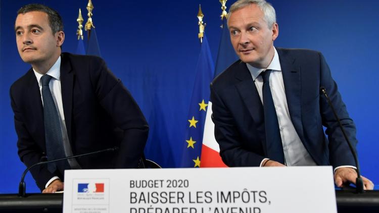 Bruno Le Maire et Gérald Darmanin à Paris le 26 septembre 2019 [Bertrand GUAY / AFP]