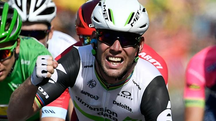 Le Britannique Mark Cavendish, vainqueur de la 6e étape du Tour de France, le 7 juillet 2016 à Montauban [jeff pachoud / AFP]