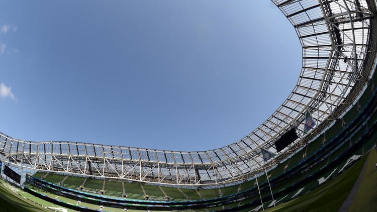 L'Aviva Stadium de Dublin, qui avait accueilli la finale de H Cup, le 18 mai 2013 [Franck Fife / AFP/Archives]