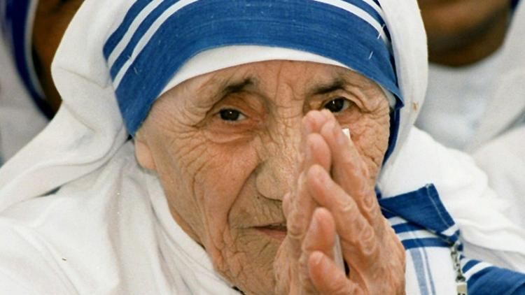 Mère Teresa à New Delhi le 15 mai 1997 [RAVI RAVEENDRAN / AFP/Archives]