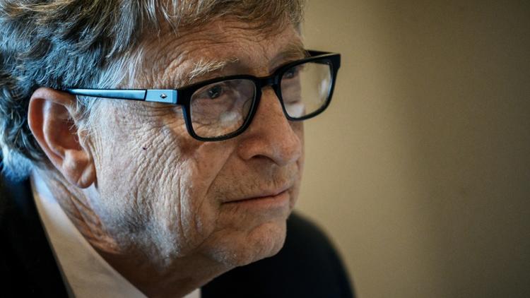 Bill Gates, fondateur de Microsoft, le 9 octobre 2019, au cours d'une conférence à Lyon [JEFF PACHOUD / AFP/Archives]