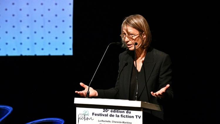 La ministre de la Culture Françoise Nyssen au Festival de la fiction de La Rochelle, le 14 septembre 2018 [Xavier LEOTY / AFP]