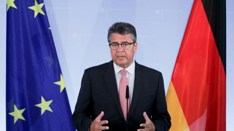 Le ministre allemand des Affaires étrangères Sigmar Gabriel à Berlin le 20 juillet 2017 [Kay Nietfeld / dpa/AFP]