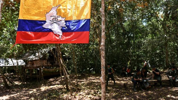 Le drapeau des FARC [LUIS ACOSTA / AFP/Archives]