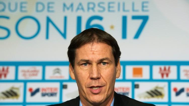Le nouvel entraîneur de l'Olympique de Marseille, Rudi Garcia, le 21 octobre 2016 à Marseille [BERTRAND LANGLOIS / AFP]