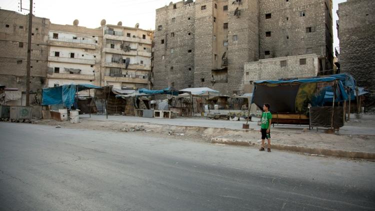 La zone contrôllée par les rebelles à Alep le 10 juillet 2016 [KARAM AL-MASRI / AFP/Archives]