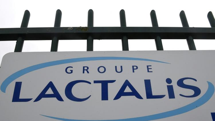 Entrée du siège du groupe Lactalis, à Laval (Ouest). Photo prise le 12 janvier 2018. [DAMIEN MEYER / AFP]