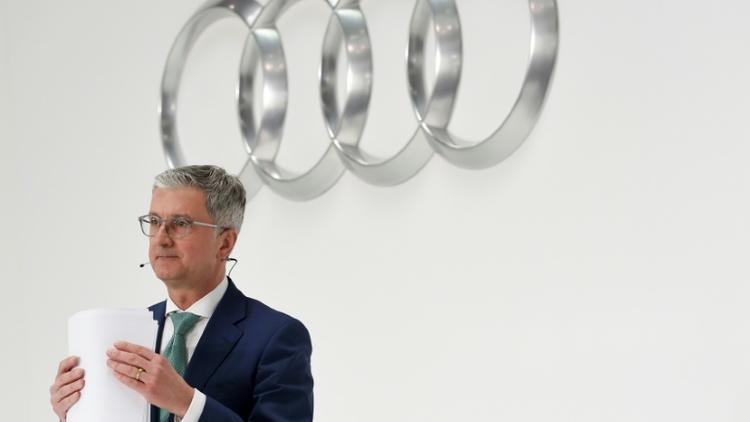 Le PDG du constructeur allemand Audi, Rupert Stadler à Ingolstadt (Allemagne, sud), le 15 mars 2018 [CHRISTOF STACHE / AFP/Archives]