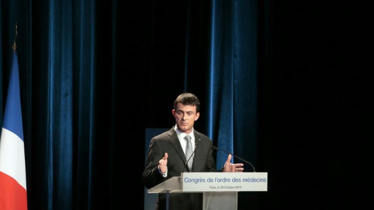 Manuel Valls à Paris, le 29 octobre 2015 [JACQUES DEMARTHON / AFP/Archives]
