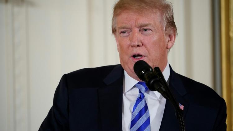 Le président américain Donald Trump à la Maison Blanche, le 20 février 2018 à Washington [Mandel NGAN / AFP]