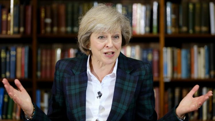 La ministre de l'Intérieur britannique Theresa May, lors d'une conférence de presse à Londres le 30 juin 2016 [FRANTZESCO KANGARIS / AFP]