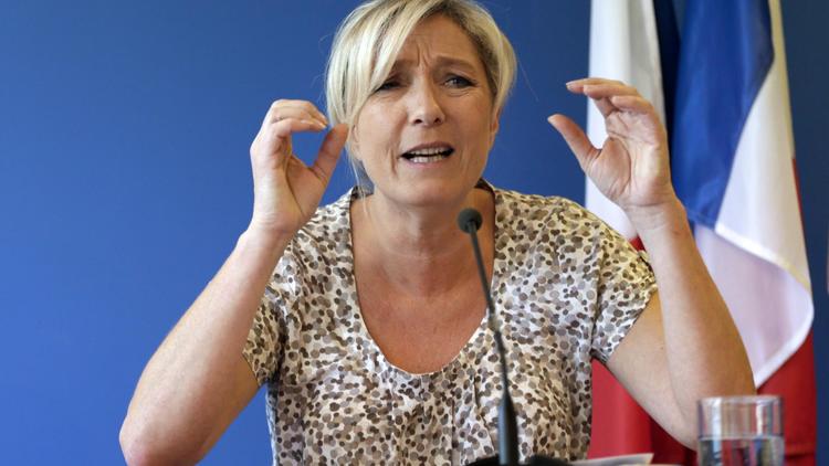 La présidente du Front national, Marine le Pen, à Nanterre le 10 juillet 2013 [Kenzo Tribouillard / AFP/Archives]