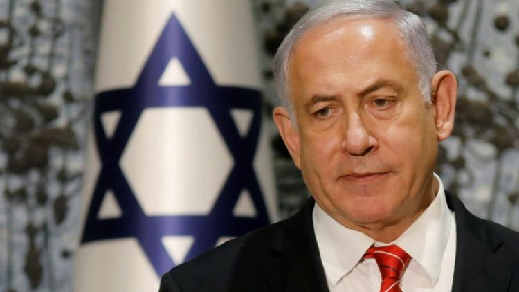 Le Premier ministre israélien Benjamin Netanyahu, lors d'une conférence de presse à Jérusalem le 25 septembre  2019 [Menahem KAHANA / AFP]