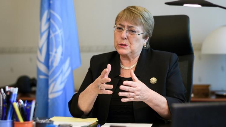La cheffe de l'ONU pour les droits de l'Homme Michelle Bachelet à Genève le 3 septembre 2018  [Fabrice COFFRINI / POOL/AFP]
